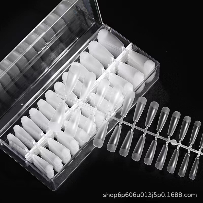 Factory direct nail nail nails ultra-thin seamless nail nails frosted trapezoidal water drop nail stickers