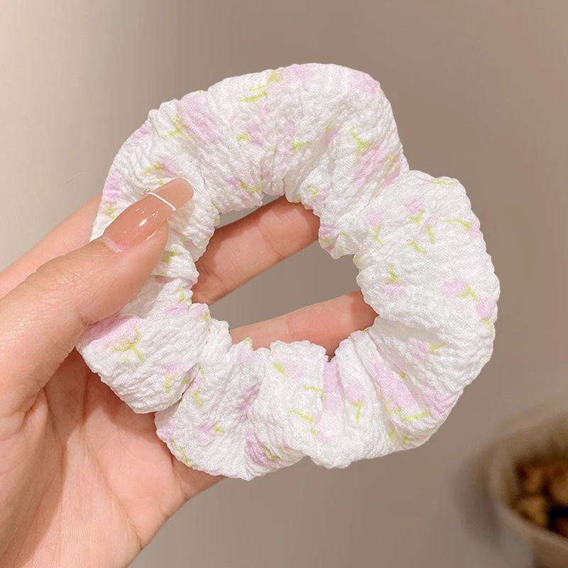 Anillo de cabello perezoso coreano cuerda de cabeza intestino grande niñas de alto nivel de la sensación de cabello de alta elasticidad correa de cabello de cabello super grande