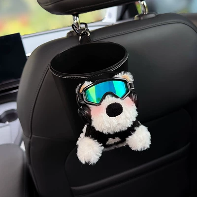 Tissue Box, Car Headrest Tissue | Car tissue box/set - black-sweater-ski-west-highland-trash-can