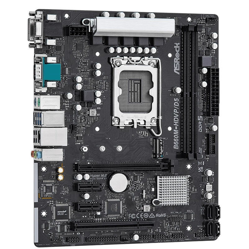 Подходит для Intel B660M-HDV, материнская плата DDR5, поддержка 12-го поколения CPU (Intel B660/LGA1700)