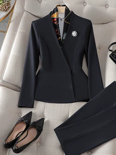 OL职业套装女气质美容师工作服酒店前台工装置业顾问女装套裙