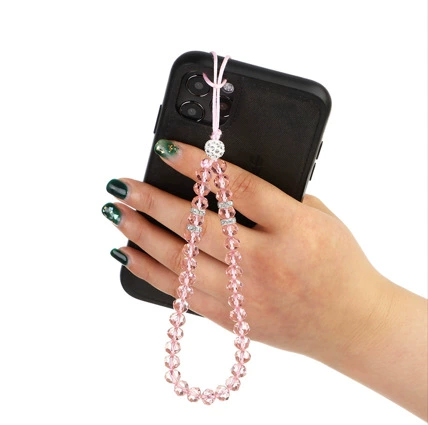 Производитель оптом персонализированный креативный ремешок для мобильного телефона хрустальные бусины многоцветный выбор подвесная цепочка короткая подвеска из бисера корейский стиль