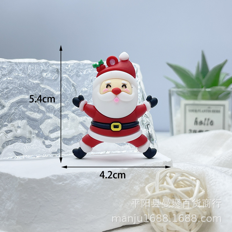 クロスボーダークリスマス立体人形キーホルダーペンダントクリスマス小さなギフトサンタクローススクールバッグペンダントクリスマスツリー|undefined