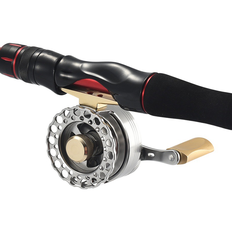 Rueda de pesca de balsa comelong todo metal ICE50 drenaje micro plomo puente balsa de acero inoxidable resistente a la corrosión mar balsa de pesca de hielo balsa rueda