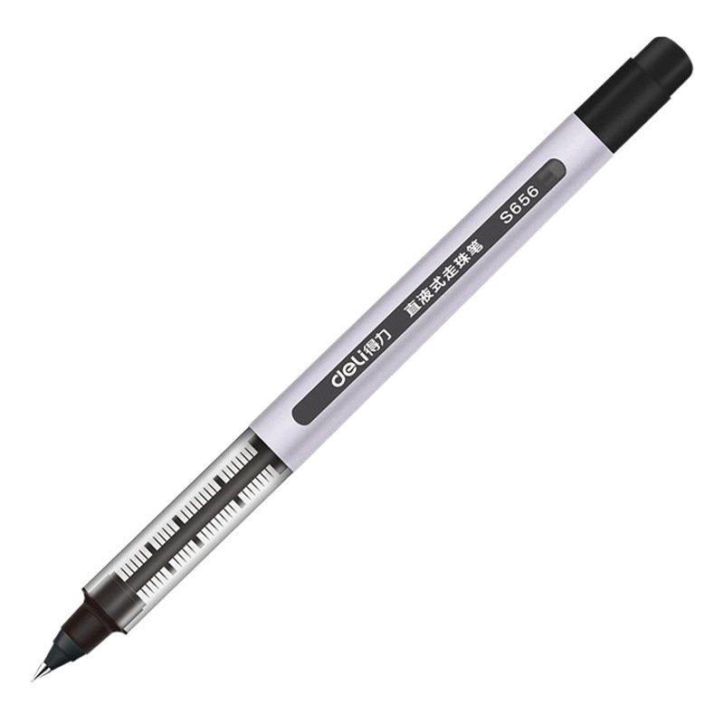 Deli S656 Ball Pen 0.5mm Bullet Direct Liquid Ball Pen Test Gel Pen Signature Pen 12