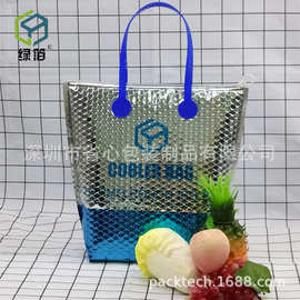 跨境手提便携式隔热冰包保温袋加厚铝箔气泡水果超市购物餐饮现货