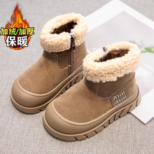 童鞋女童雪地靴2025新款冬季儿童大棉鞋女孩加绒保暖公主毛毛冬靴