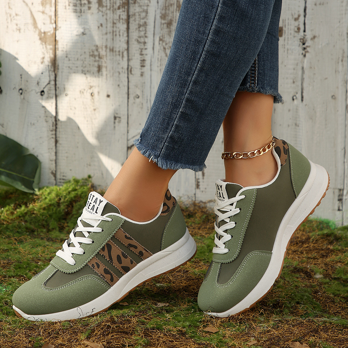 2026 primavera nuevo tamaño transfronterizo retrógrado correa de cabeza redonda zapatos de entrenamiento Agan zapatos deportivos casuales al por mayor image 3