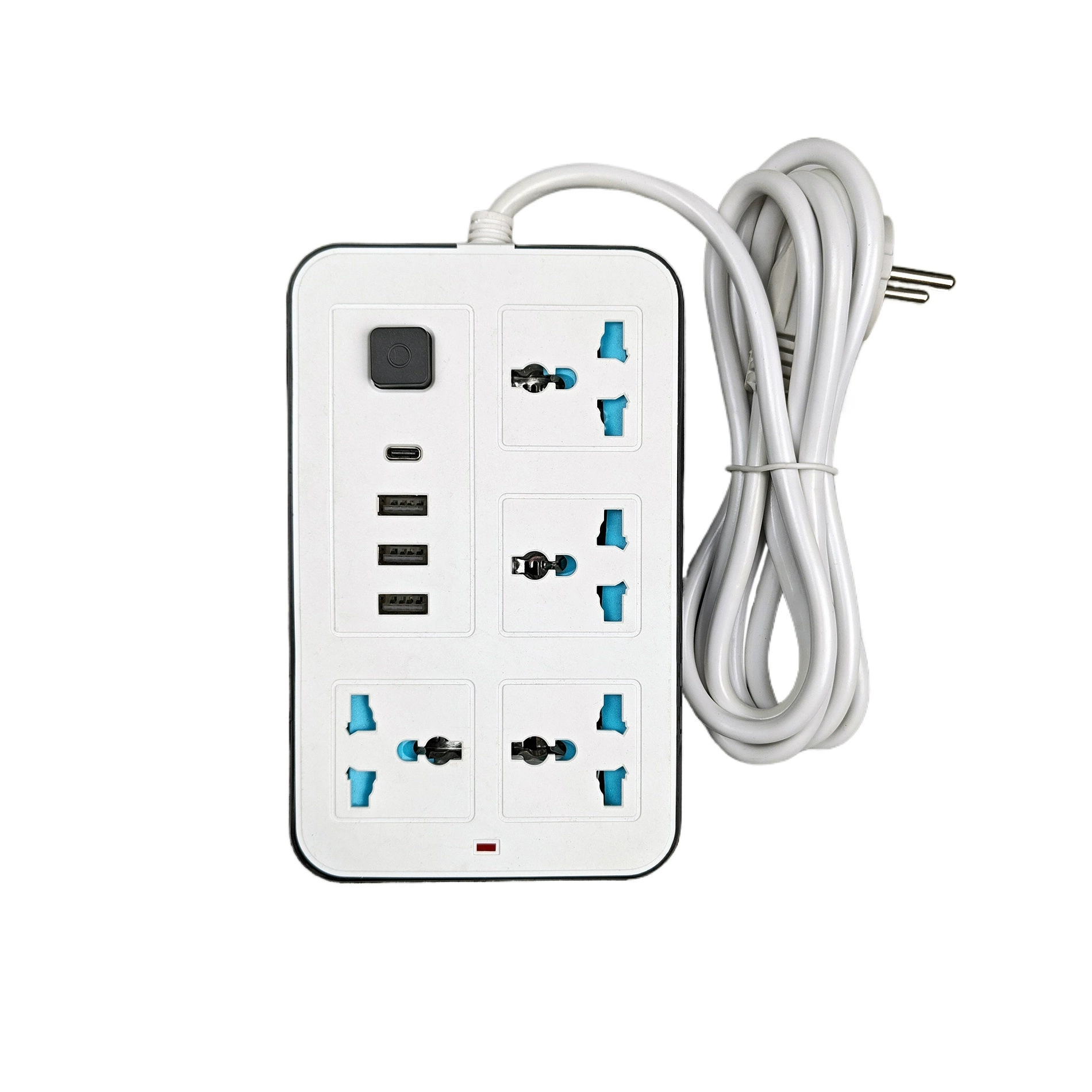 Сетевой фильтр для Африки, универсальные гнёзда, USB+TYPE-C, защита от перегрузки, многофункциональная розетка с кабелем и лампой