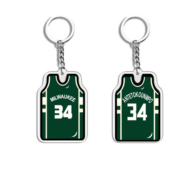 П pendant из акрилового джерси, мини униформа подвеска, 4.6×3.2 см, акрил + металл