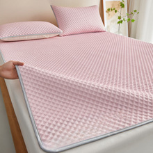 夏季冰丝豆豆按摩席三件套折叠宿舍学生单人可水洗防滑空包邮批发