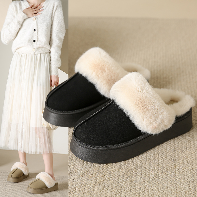 Damskor med öppen tå, stängd tå, höst- och vinterskor, lätta, maskintvättbara skor för sovrum, inomhusskor_voghion.com