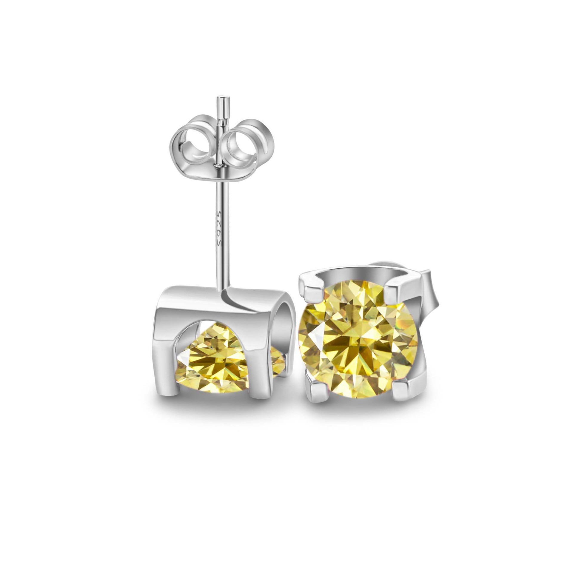 Color azul-verde pernos de piedra de mozanita estilo de cabeza de toro S925 material de plata en vivo suministro de comercio electrónico transfronterizo exclusivo