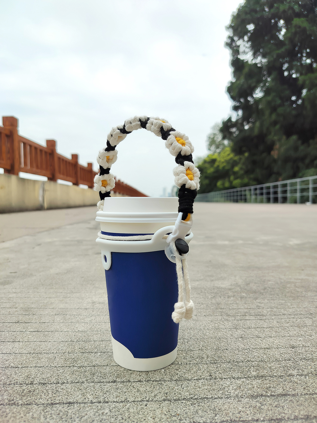 43g Weight Water Cup Belt Kitchen and drinking utensils 1 Piece Quantity Daily Occasion String Material Flower Pattern Casual Style Casual Flower String Water Cup Belt 1 Piece 9