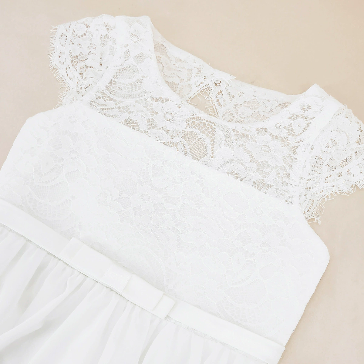 (-border торговля), кружево шифон детское свадебное платье, длинная юбка, европейский стиль, детская одежда, без спинки