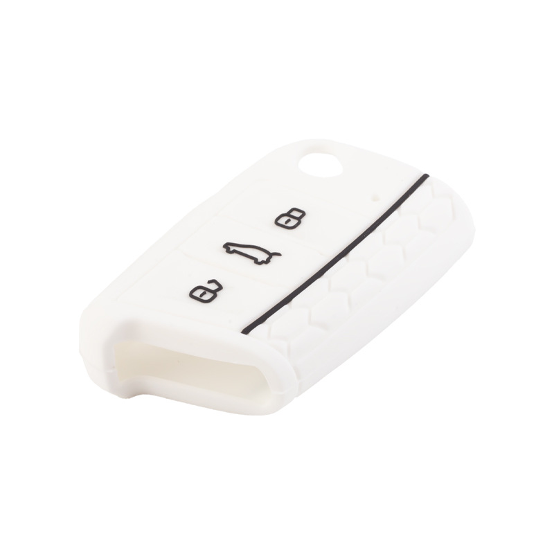 Aplicable a Volkswagen Golf 7 panal Borde de silicona llave caso lingdu flexible pegamento epoxi línea roja coche control remoto caso