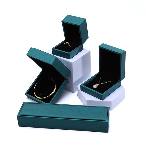 Polished PU Leather Jewelry Box for Rings, Bracelets, Accessory Storage, Decorative Packaging Box for Earrings, Necklaces, and Jewelry Bracelets