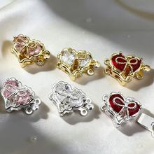 18K��ɫ�p�ſ��^�����ʯ������B�ӿ۸߼���diy�Ʒ������l