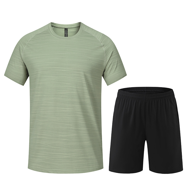 Traje de ropa deportiva Camiseta de manga corta de verano de secado rápido y transpirable Pantalones cortos de entrenamiento de baloncesto para correr por la mañana Ropa de gimnasio 680