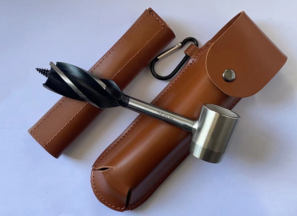户外求生打孔工具木钻户外手工钻头支罗钻套装Manual Auger