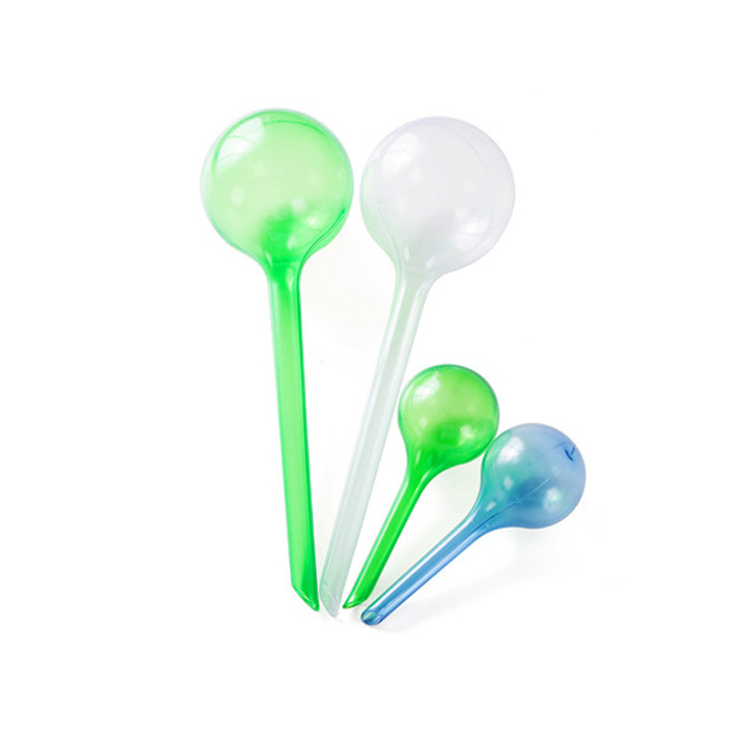 Automatic round flower waterer, gardening irrigation tool, watering kettle, lazy household plastic imitation glass flower watering wholesale