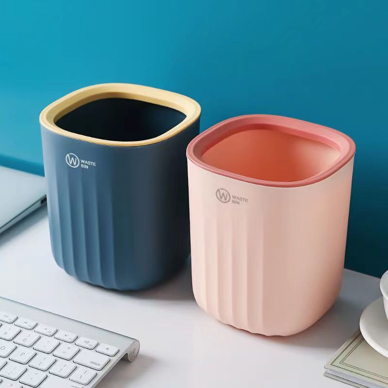 Multi-function Uncovered Desktop Trash Bin Household small size Trash Bin Coffee Table Living Room Office Mini Trash Bin