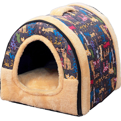 Winter pet kennel can be portable, suitable for all seasons, removable and washable dog bed and cat bed, small dog pet supplies wholesale