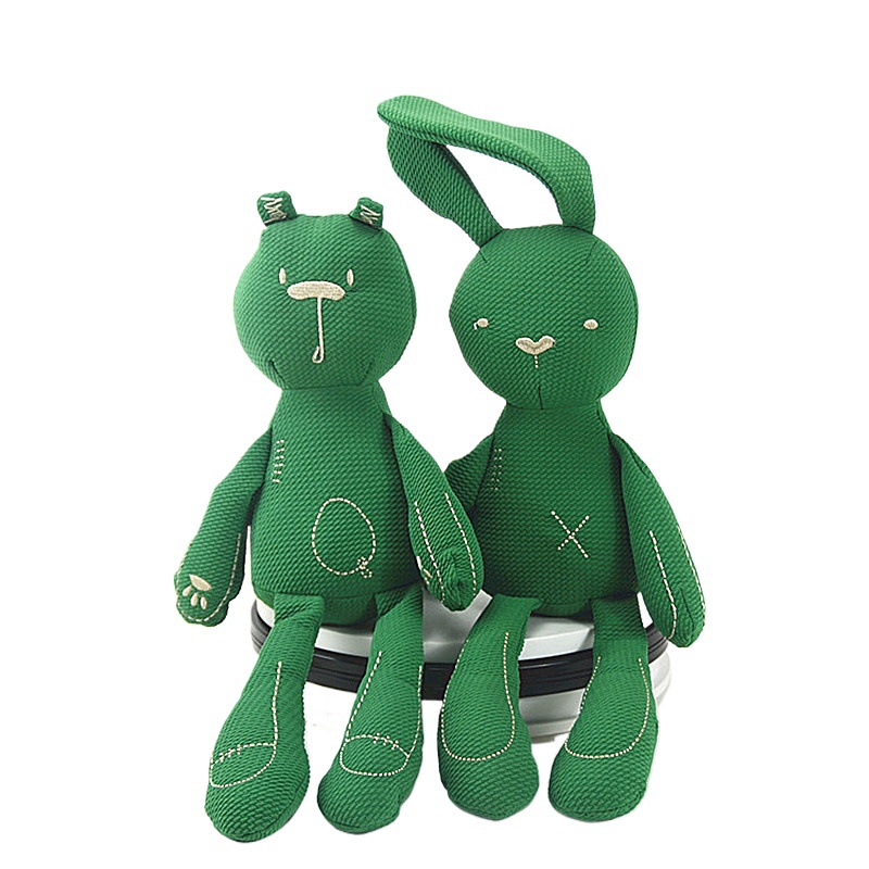 Calmante bebé británico de orejas largas conejo Oso de ballet educativo muñeca de los niños de juguete de peluche muñeca al por mayor