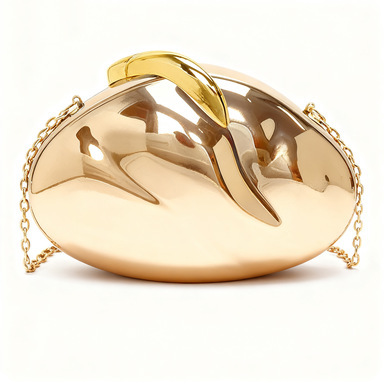 Bolsa de cena acrílica elíptica transfronteriza de moda bolsa de mano de cadena de moda bolsa de noche de hombro