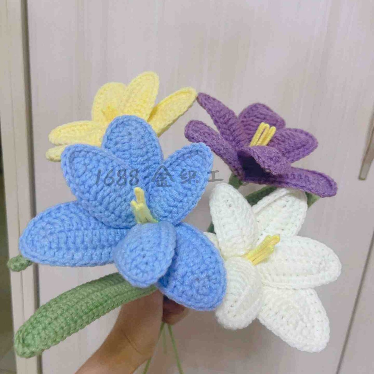 [완성 된 꽃 튤립] 라이트 블루 1 가지