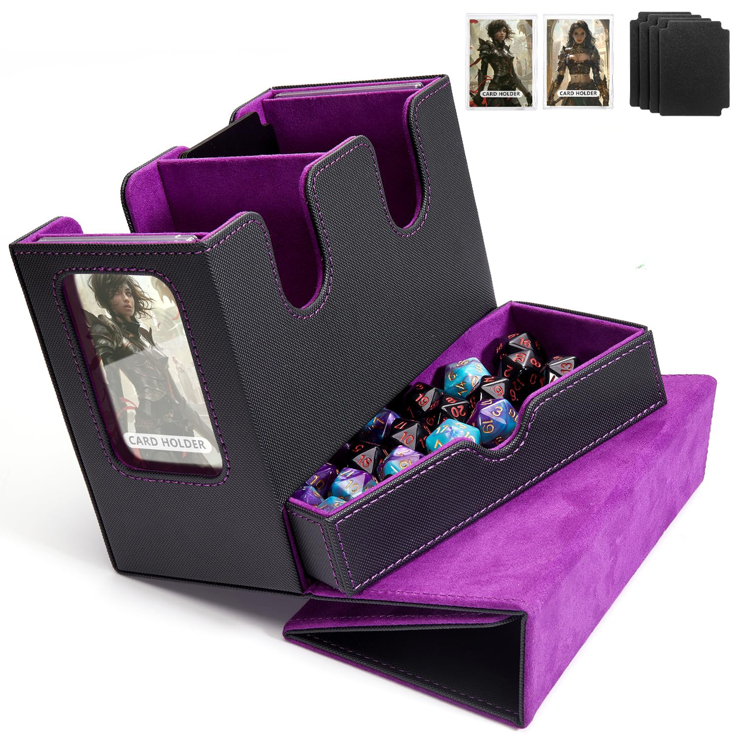Export-quality High-end PU Leather 260+ Game Magic: The Gathering Multi-window Box, Card Storage Box_voghion.com