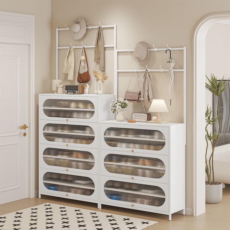 Thickened Steel Shoe Cabinet for Home Use, Multi-Layer Dust-Proof Shoe Rack for Entryway, Flip-Up Door, Large Capacity Storage Thickened Steel Shoe Cabinet for Home Use, Multi-Layer Dust-Proof Shoe Rack for Entryway, Flip-Up Door, Large Capacity Storage
