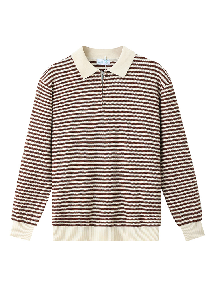 Uniqlo marca de lujo transfronterizo ligero de lujo Polo camisa de punto con cuello americano suéter Polo camisa hombre