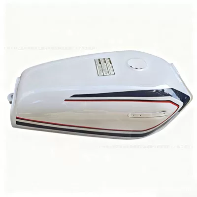 Motorcycle Cg125 Red and White Fuel Tank, Black and Blue Oil Pot, Men's Style, 8-Liter Motorcycle Fuel Tank (Fuel tank) - option-a-white