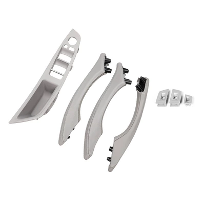 Armrest, handle, handle | BMW 5 tie leather inner - normal-version-left-peptide-7-piece-gray