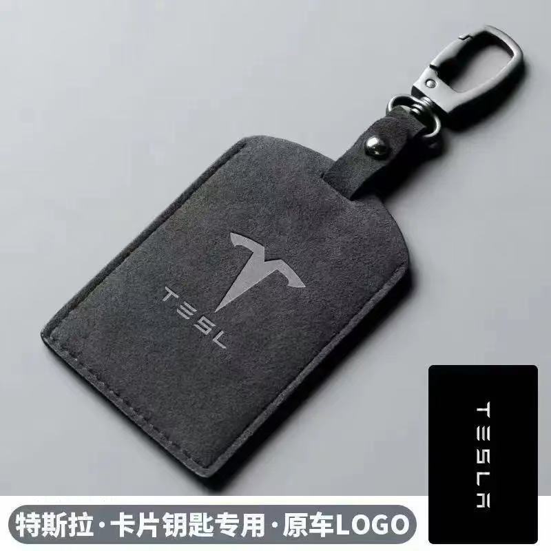 3D Nappa Leather Remote Key Card Protective Case Universal for Car 4S Shops, Gift with Customizable Logo Key Holder