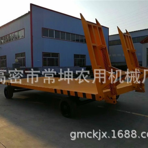 厂家供应    12吨收割机拖车   弹簧助力尾板    量大从优