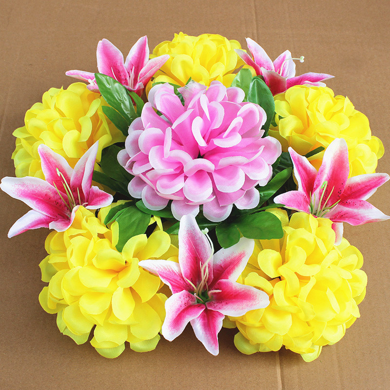 32CM chrysanthemum wreath for sweeping graves