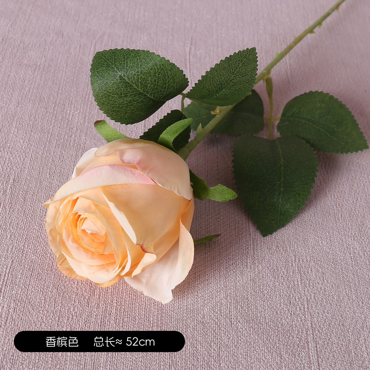 Simulación retro Rosas redondas al horno de una sola rama Accesorios de fotografía Boda Muebles para el hogar Decoración floral Simulación Rosas de borde quemado