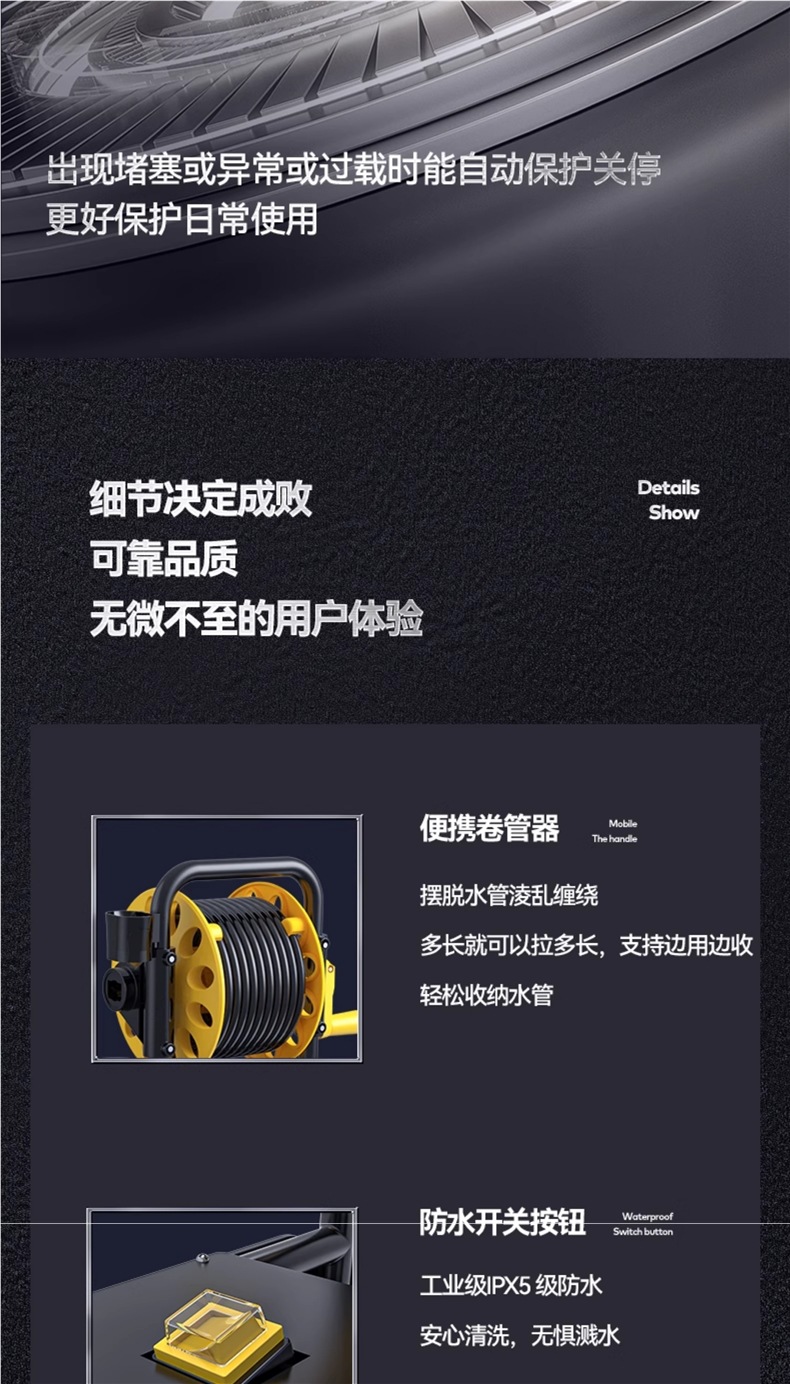 Delixi Car Washing Machine 220V Commercial Car Wash Shop Farm High-Power Ultra-High Pressure Cleaning Machine Water Gun Grab Water Pump