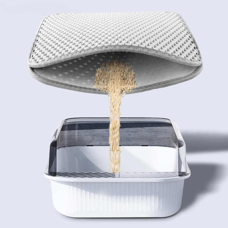 EVA estera de arena para gatos de doble capa antideslizante impermeable hogar estera para mascotas generación caja de arena para gatos Control de salpicaduras al por mayor