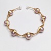 Crystal, bracelet from pearl, wholesale, 14 carat