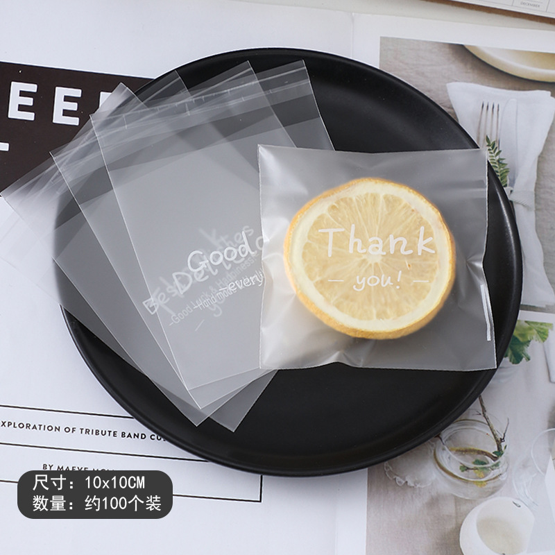 Frosted ins estilo copo de nieve bolsa de embalaje crujiente auto-sellado bolsa de galletas de arándano para hornear bolsa autoadhesiva independiente