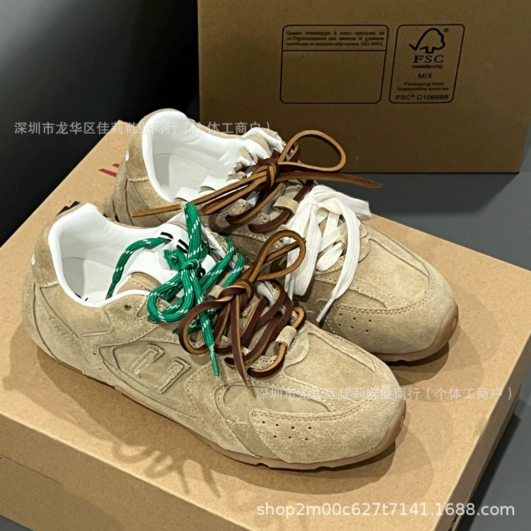 M M Home совместное название 530 спортивная повседневная обувь для женщин 2024 новая обувь Dexun A Gan шнуровка сетка дышащая маленькая белая обувь