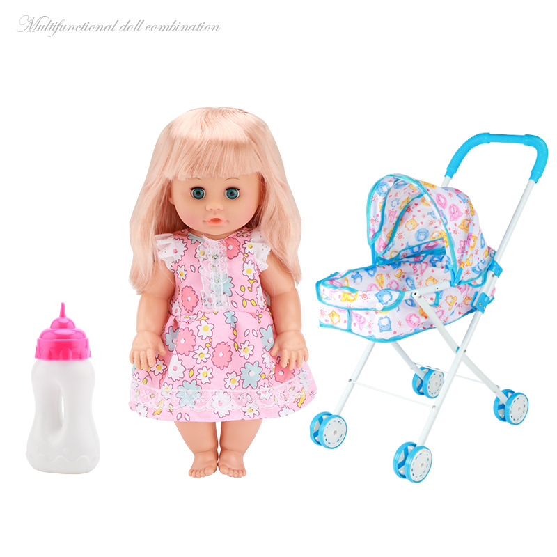 Fábrica directa de juguetes para niños en casa beberán agua, orinarán y cantarán simulación de muñecas conjuntos de juguetes de alimentos