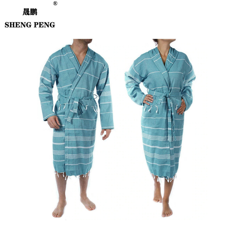 [Shengpeng] Cross-Border Exclusive Supply of Hooded Loungewear, Hotel Pajamas, Cotton Turkish Bathrobes, Thickened Cotton