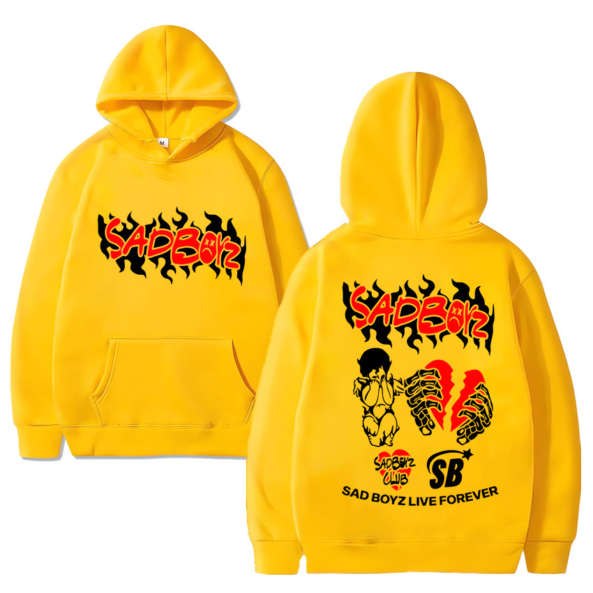 Junior H Sad Boyz music Hoodie New Men Women vintage Fleece
