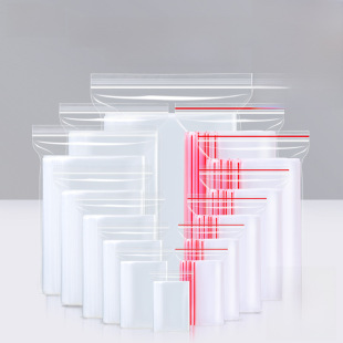 Thickened self-sealed bag transparent pe seal bag food grade plastic seal bag size jewelry jewelry packaging bag wholesale