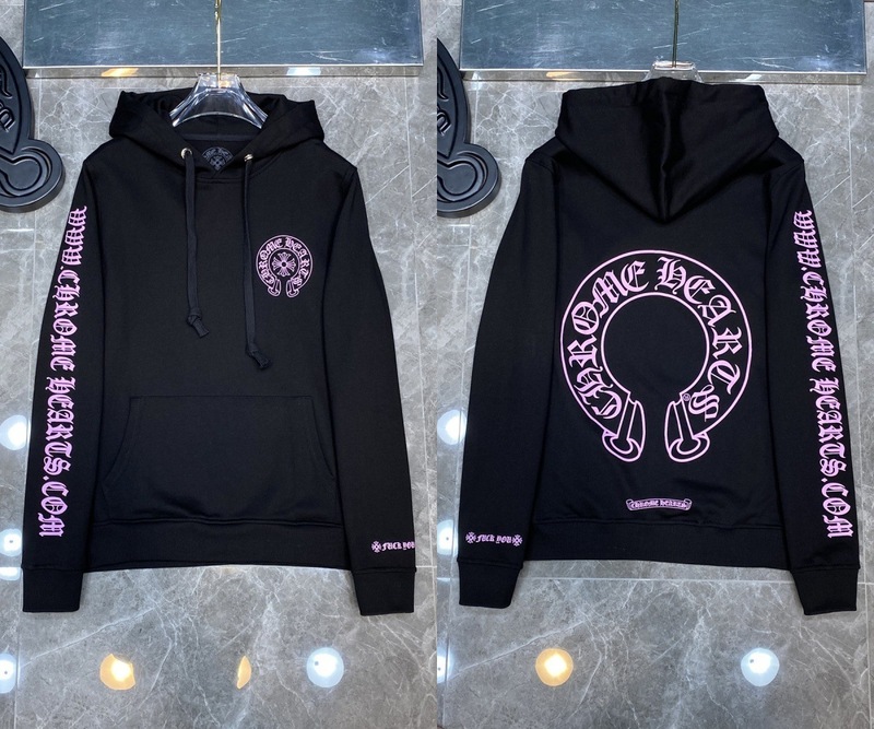 25ss正确版Chrome Hearts 克罗伈十字架连帽卫衣百搭潮流时尚批发|undefined
