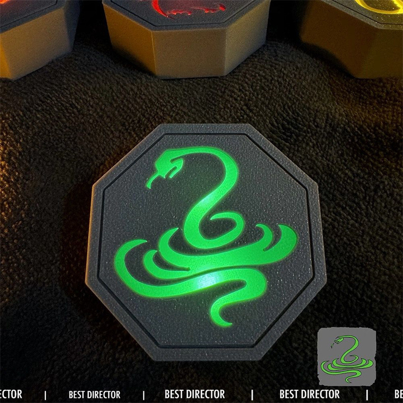 成龙历险记十二生肖符石3D动漫摆件创意感应发光虎符护身符钥匙扣|undefined